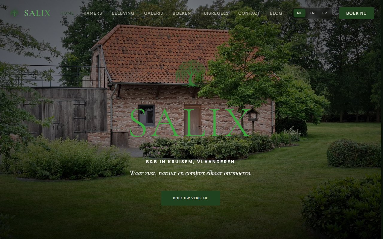 Website van Salix — BusyShark Agency